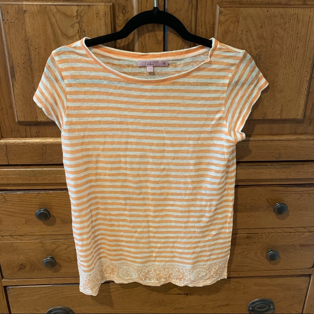 Calypso St. Barth 100% Linen Tee